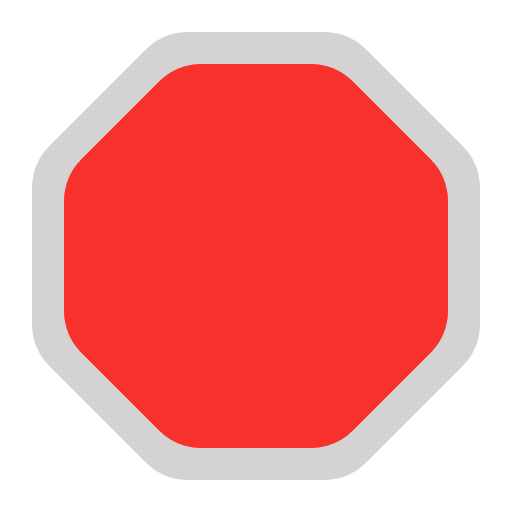 Stop Sign Flat Emoji from Fluent Emoji Flat Set