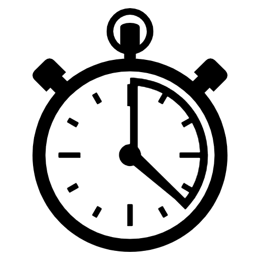 Stopwatch Emoji from EmojiTwo Black Set