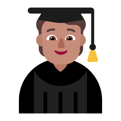 Student Flat Medium Emoji from Fluent Emoji Flat Set