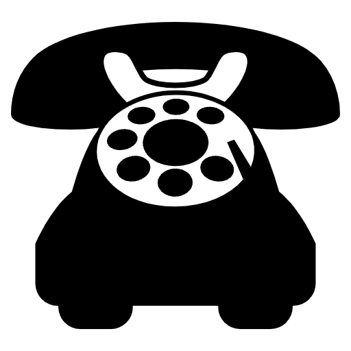 Telephone Emoji from EmojiTwo Black Set