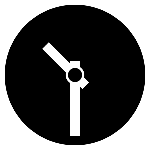 Ten Thirty Emoji from EmojiTwo Black Set