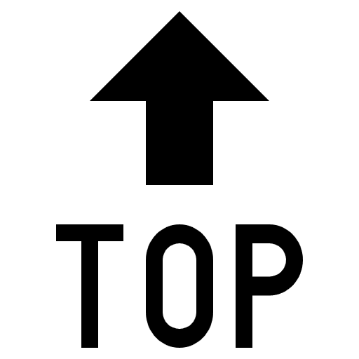 Top Arrow Emoji from EmojiTwo Black Set
