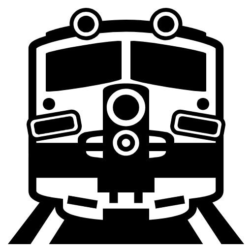 Train Emoji from EmojiTwo Black Set