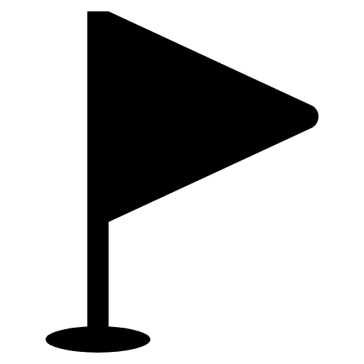 Triangular Flag Emoji from EmojiTwo Black Set