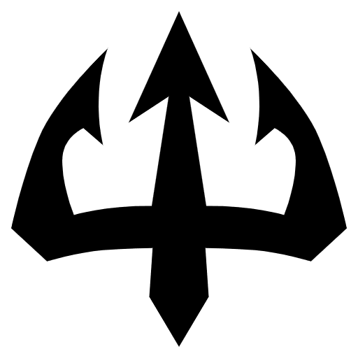 Trident Emblem Emoji from EmojiTwo Black Set
