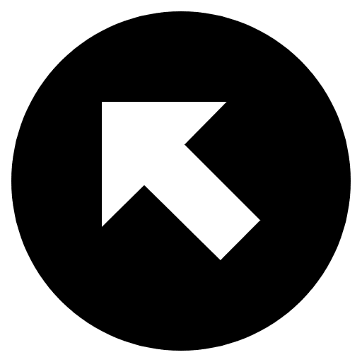 Up Left Arrow Emoji from EmojiTwo Black Set