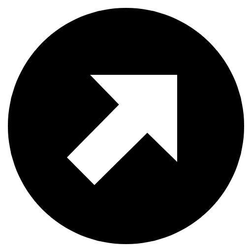 Up Right Arrow Emoji from EmojiTwo Black Set