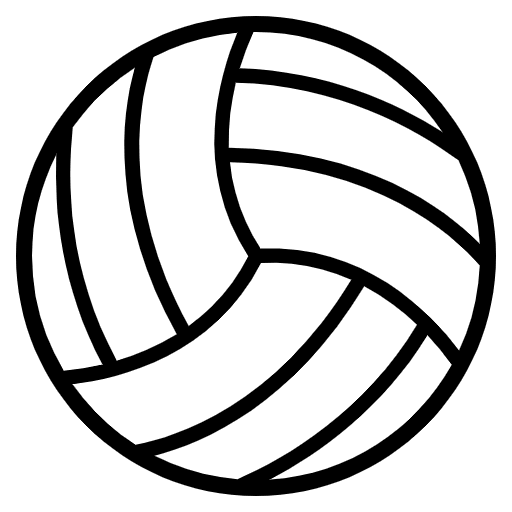 Volleyball Emoji from EmojiTwo Black Set