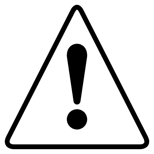 Warning Element from EmojiTwo Black Set