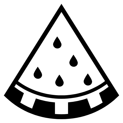 Watermelon Element from EmojiTwo Black Set