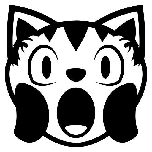 Weary Cat Emoji from EmojiTwo Black Set