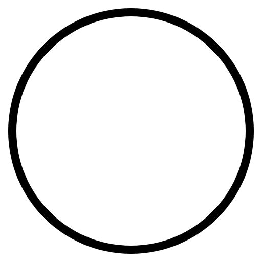 White Circle Element from EmojiTwo Black Set