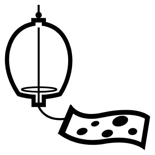 Wind Chime Emoji from EmojiTwo Black Set