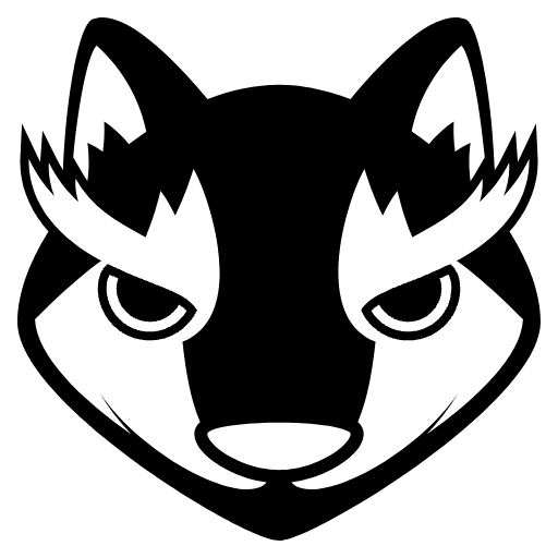 Wolf Emoji from EmojiTwo Black Set