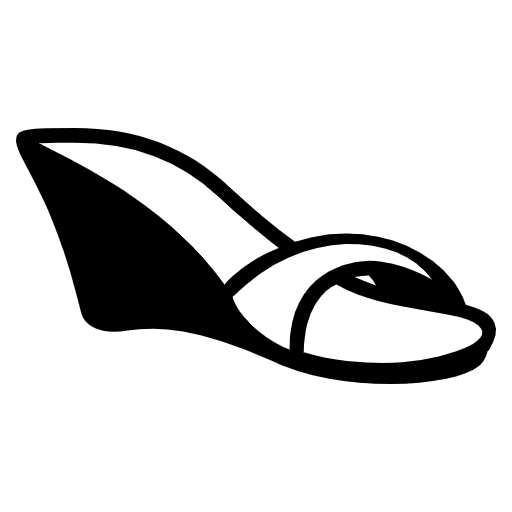 Woman’s Sandal Emoji from EmojiTwo Black Set