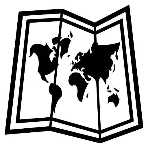 World Map Emoji from EmojiTwo Black Set