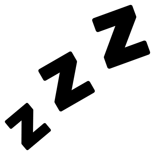 Zzz Emoji from EmojiTwo Black Set