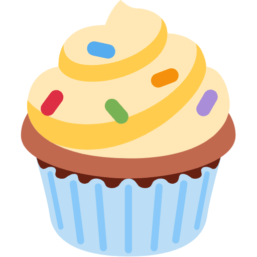 Cupcake Emoji from Twemoji Emoji Set