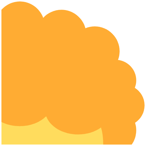 Curly Hair Emoji from Twemoji Set