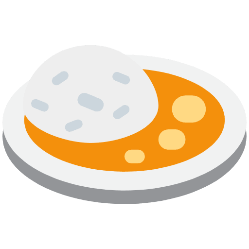 Curry Rice Emoji from Twemoji Emoji Set