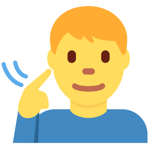 Deaf Man Emoji from Twemoji Set
