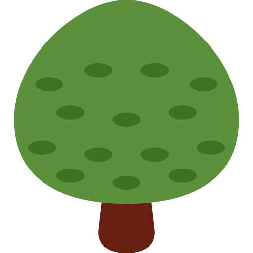 Deciduous Tree Element from Twemoji Emoji Set