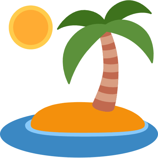 Desert Island Emoji from Twemoji Set