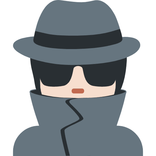 Detective Light Skin Tone Emoji from Twemoji Set