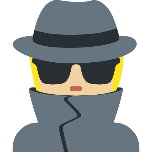 Detective Medium Light Skin Tone Emoji from Twemoji Emoji Set