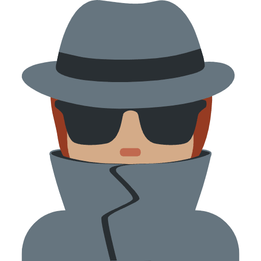 Detective Medium Skin Tone Emoji from Twemoji Set