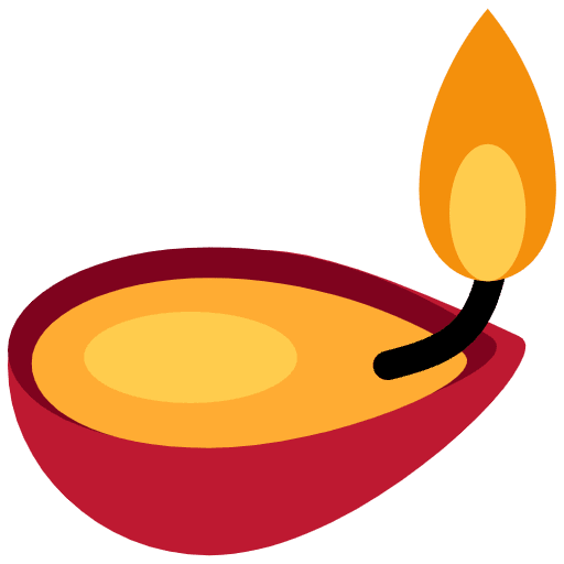 Diya Lamp Emoji from Twemoji Emoji Set