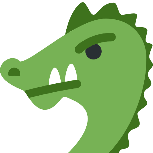 Dragon Face Emoji from Twemoji Set