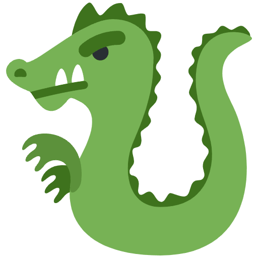 Dragon Emoji from Twemoji Emoji Set