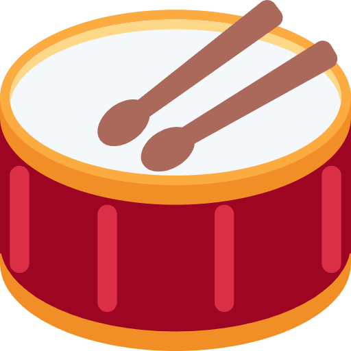 Drum Emoji from Twemoji Emoji Set