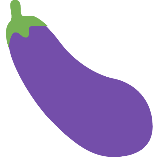 Eggplant Emoji from Twemoji Emoji Set