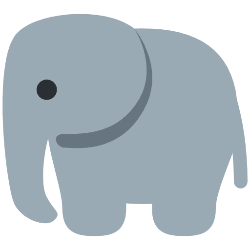 Elephant Emoji from Twemoji Set