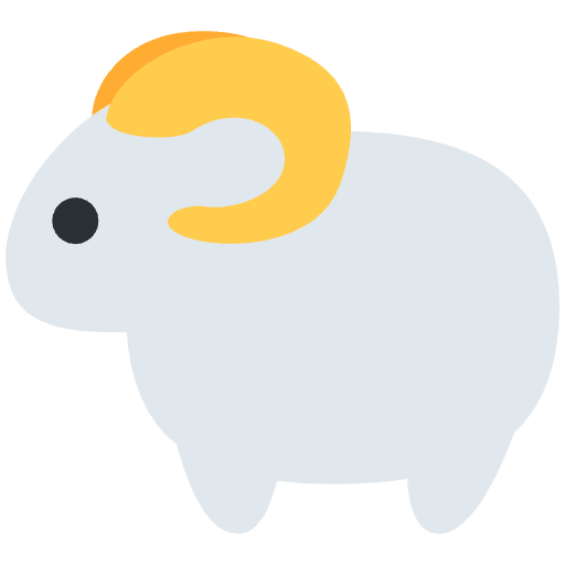 Ewe Emoji from Twemoji Emoji Set