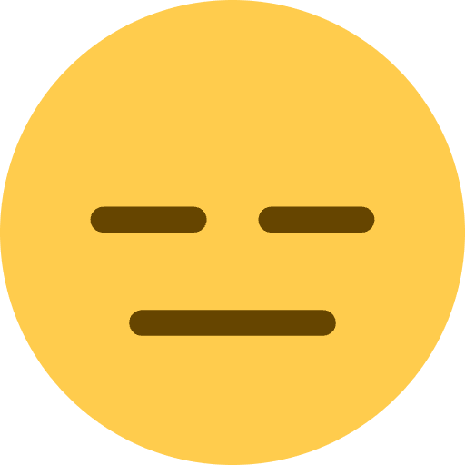 Expressionless Face Emoji from Twemoji Emoji Set