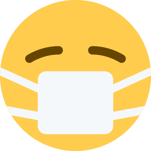 Face With Medical Mask Emoji from Twemoji Emoji Set