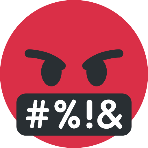 Face With Symbols On Mouth Emoji from Twemoji Set