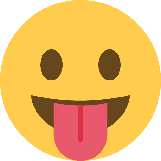 Face With Tongue Emoji from Twemoji Set
