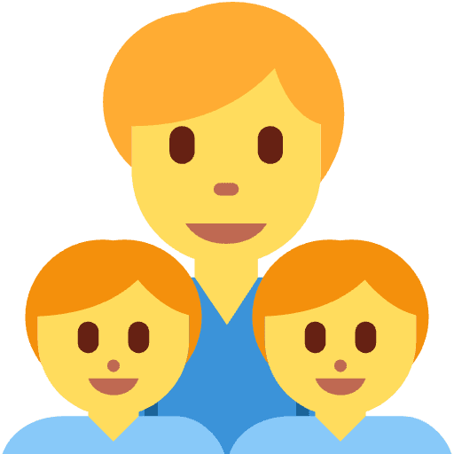 Family Man Boy Boy Emoji from Twemoji Set