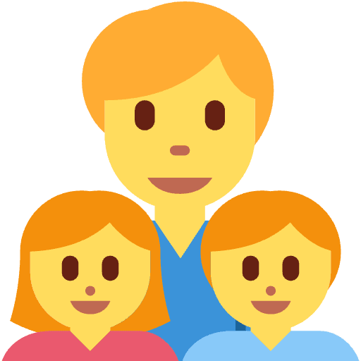 Family Man Girl Boy Emoji from Twemoji Emoji Set