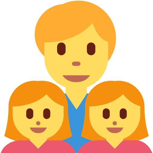 Family Man Girl Girl Emoji from Twemoji Emoji Set
