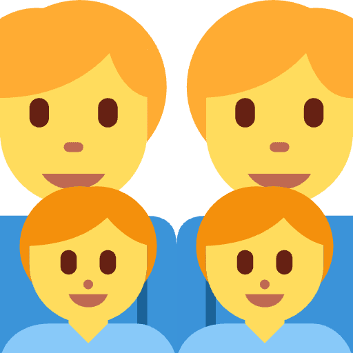 Family Man Man Boy Boy Element from Twemoji Emoji Set