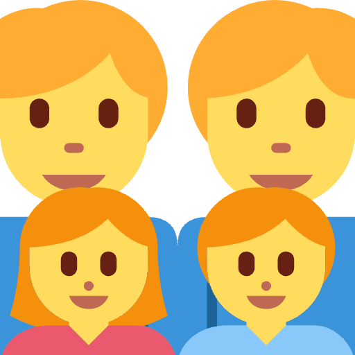 Family Man Man Girl Boy Emoji from Twemoji Set