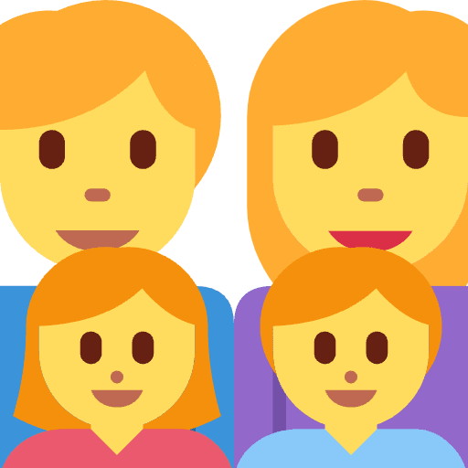 Family Man Woman Girl Boy Emoji from Twemoji Emoji Set