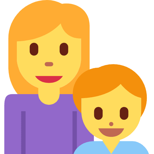 Family Woman Boy Emoji from Twemoji Emoji Set