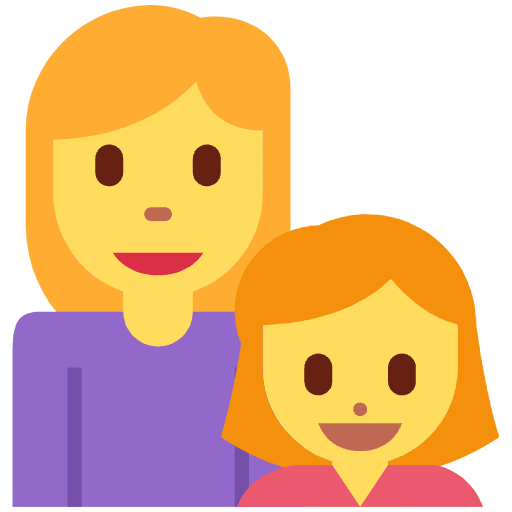 Family Woman Girl Emoji from Twemoji Set