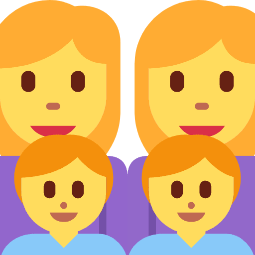 Family Woman Woman Boy Boy Element from Twemoji Emoji Set